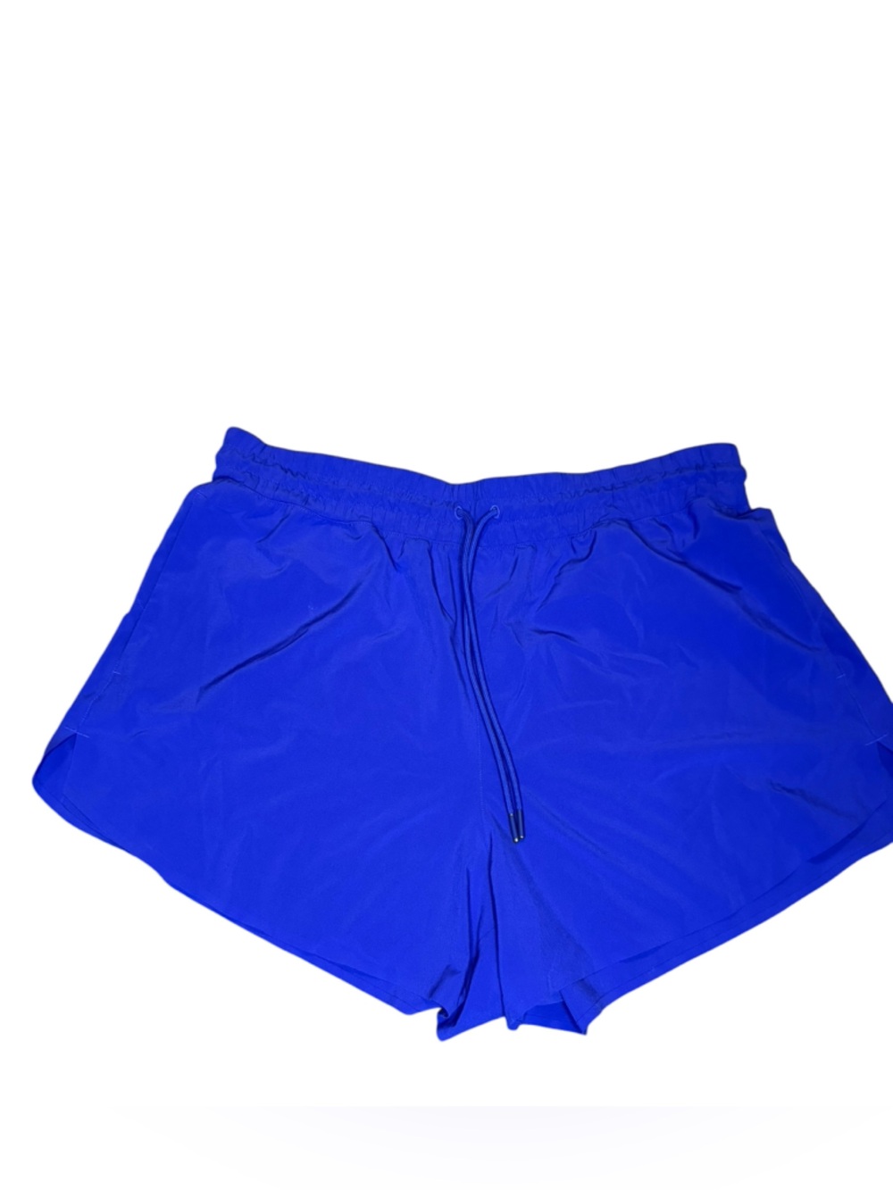 Athleta Crossroads Blue Athletic Shorts Size Large